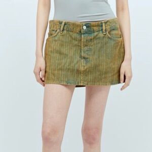 Acne Studios Faded Denim Corduroy Mini Skirt NWT